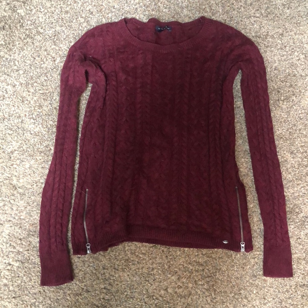 zipper detailing sweater
